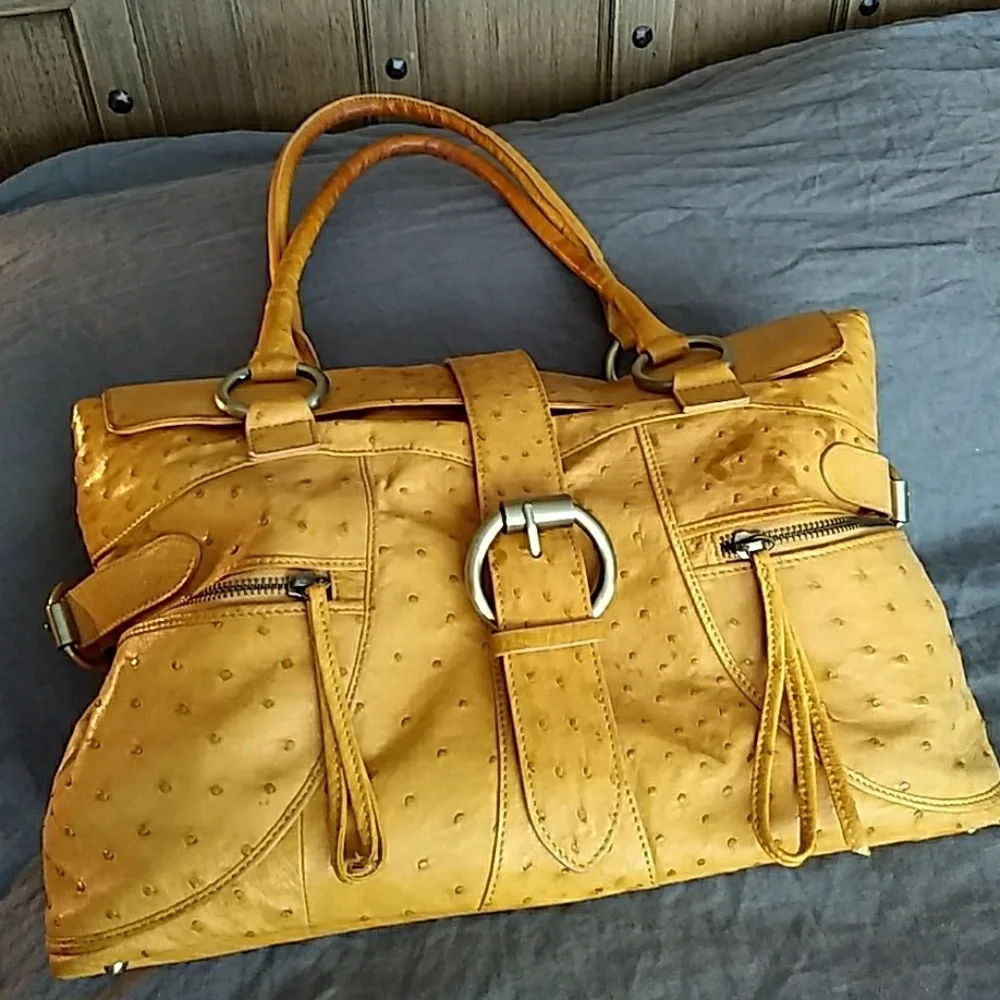 Authentic ostrich bag
